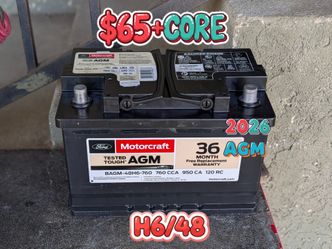 Car Battery Group Size 48/H6