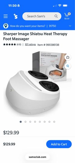 New Sharper Image Shiatsu Heat Therapy Foot Massager