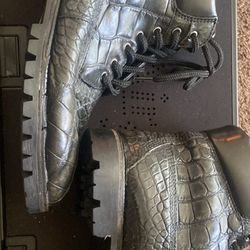 Alligator Timberland Style Boots