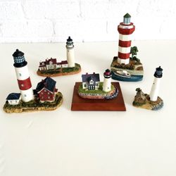 Set Nautical Theme Lighthouses Decor Figurines 