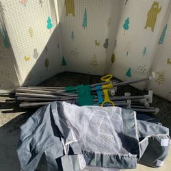 Playpen With A Big Bag Of Ball