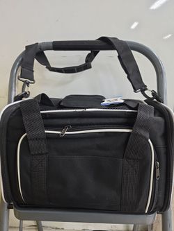 Black Soft-Sided Pet Carrier Bag