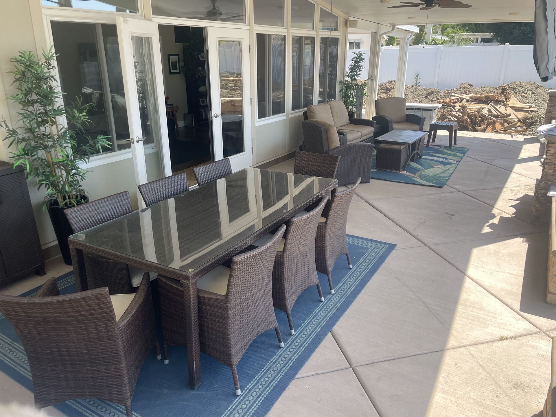 Outdoor Patio Furniture 18 Piece