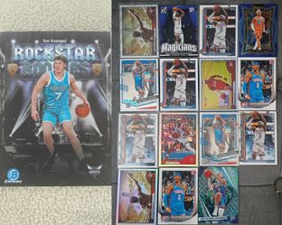 Kon Knueppel 2025 Bowman Chrome Rockstar Rookies + 15 Shai Gilgeous-Alexander NBA Cards For 30