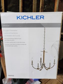 Kichler Distress 5 Light Chandelier Anchor