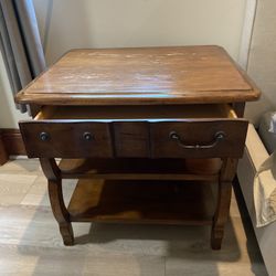 Antique Table With 1 Drawer $280