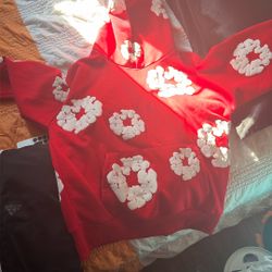 Red Denim Tears Hoodie 
