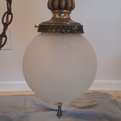 Vintage Globe light fixtures set.