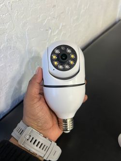 Light bulb security camera
