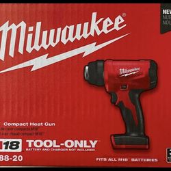 Milwaukee M18 Heat Gun LED Light Cordless 2688-20 18V New toll only price is firm