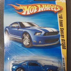 HOT WHEELS 2010 #9 BLUE 10 FORD SHELBY GT500 