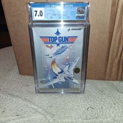 💥💥💥💥 Top Gun NES Cgc Graded 7 Rare 