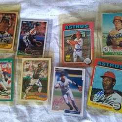 Houston Astros Autographs Auto MLB Baseball Lot