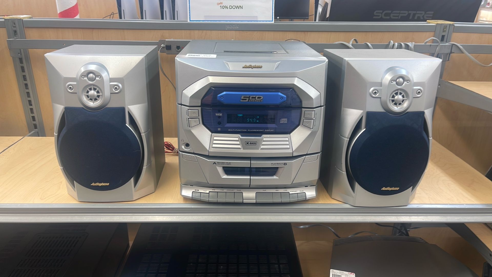 Audiophase Cassette And Cd Player