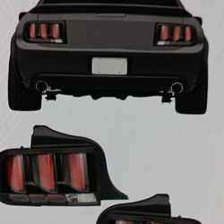 Red tube tail lights