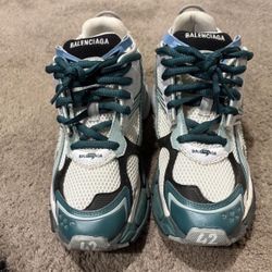 teal balenciaga Runners