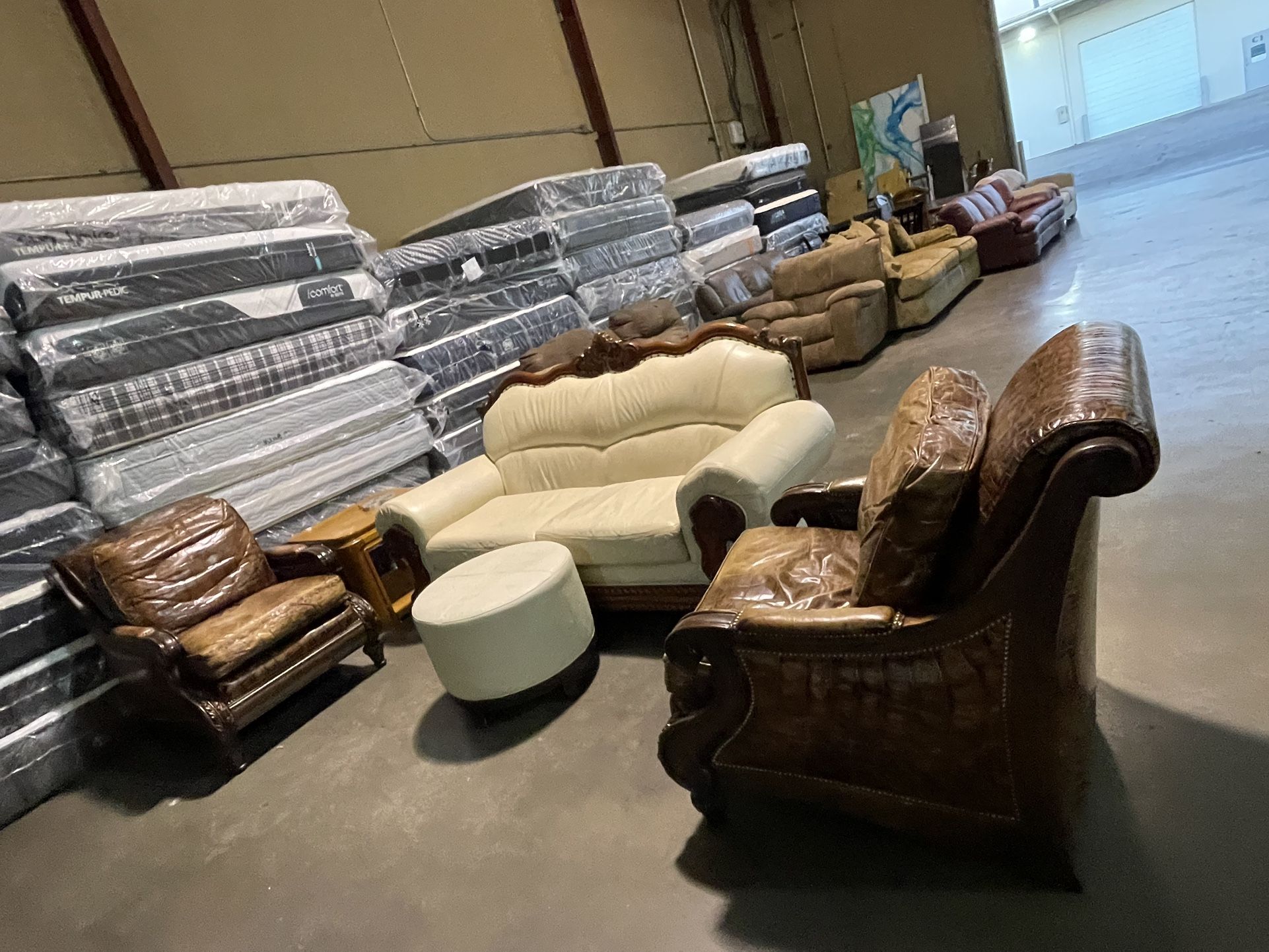 Leather Sofa Set 🦖