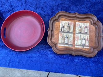 Wooden tray  each  $10