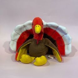 Gobbles the Turkey Retired 1996 Original Ty Beanie Baby 90s toys Excellent Used… 