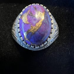 Spectacular Sterling Silver  .925 with natural stone.