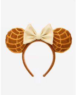 Minnie Mouse Waffle Ear Headband with Bow