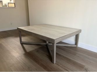 Large, Clean, Light Grey Coffee Table