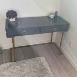 Blue Gray Desk 