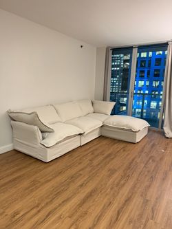 Beige cloud sectional (NEW IN BOXES)