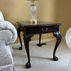 Handcrafted Wood Side Table By Century Furniture