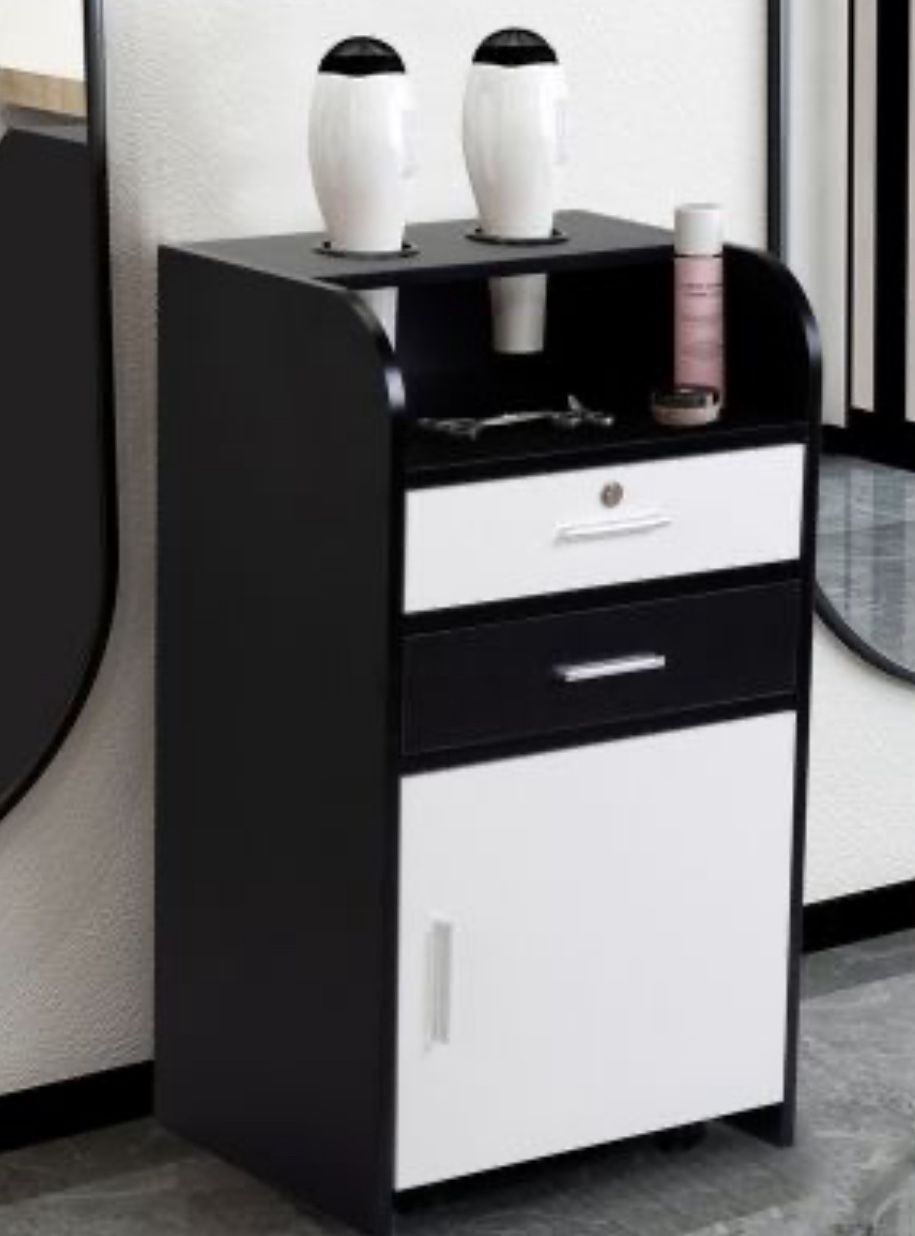 Mobile Styling Cabinet With Holder