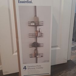 Simply Essential Steel Shower Caddy 4 Tier Bronze Finish