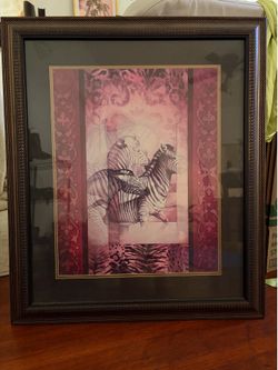 Framed zebra print