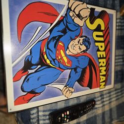 Vintage Style Superhero Signs (Set Of 4)