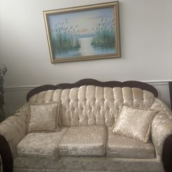 Cream Couch Set 