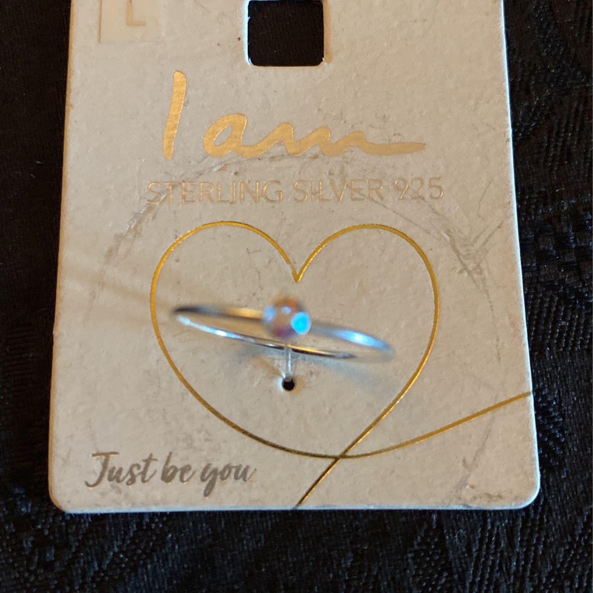 Sterling Silver Ring With Rainbow Stone,By I am