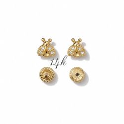 14k Gold Baby Earrings