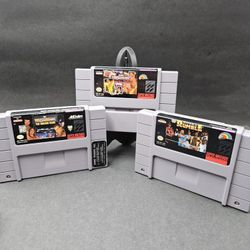 WWF Wrestlemania Rumble Wrestling Games Lot Super Nintendo 