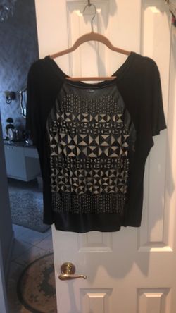 Leather Cut Shirt L