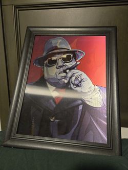 Lenticular 3D Hologram Framed Notorious B.I.G Print