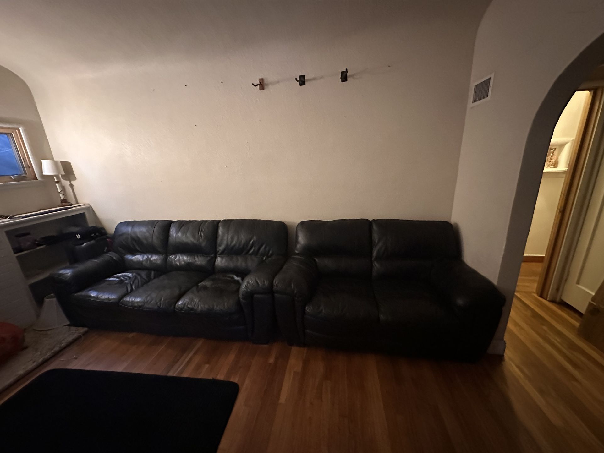 Black Leather Couches