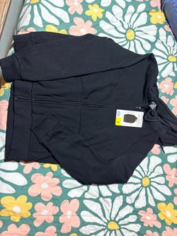 Black Zip-Up Track Jacket Size Small