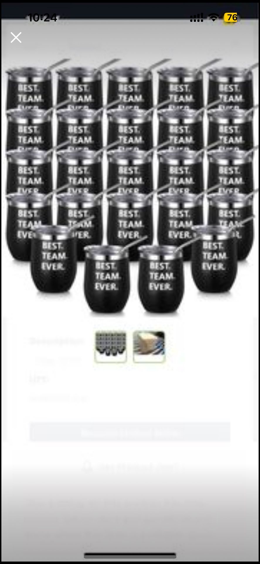 24 Appreciation Cup For Team