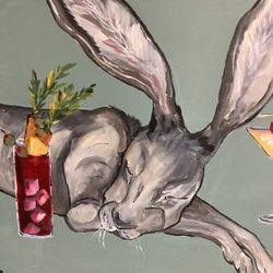 Party Rabbits 🐇 Original Paintings