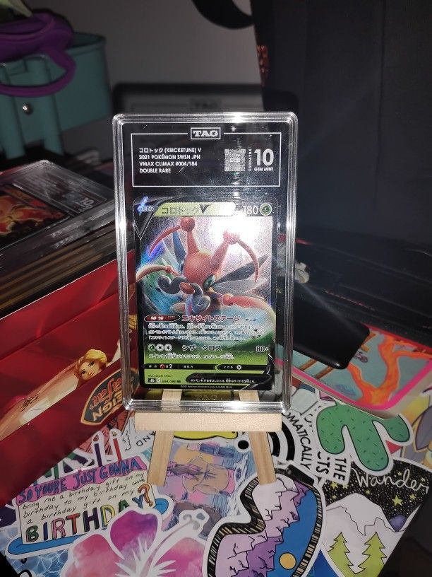 Kricketune V (JP) • VMAX Climax • Ultra Rare • 004/184 TAG Gem 10