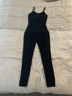 Black Velvet Jumpsuit