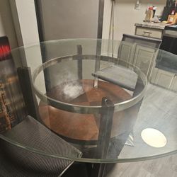 Glass Table And Chairs