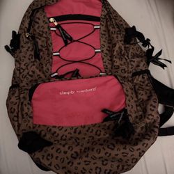Simply Southern Pink/Cheetah Bookbag