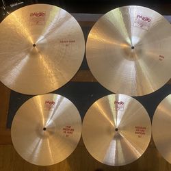 See Price List.  Like NEW Paiste 2002 Cymbals