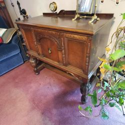 Vintage Hardwood Storage Bureau