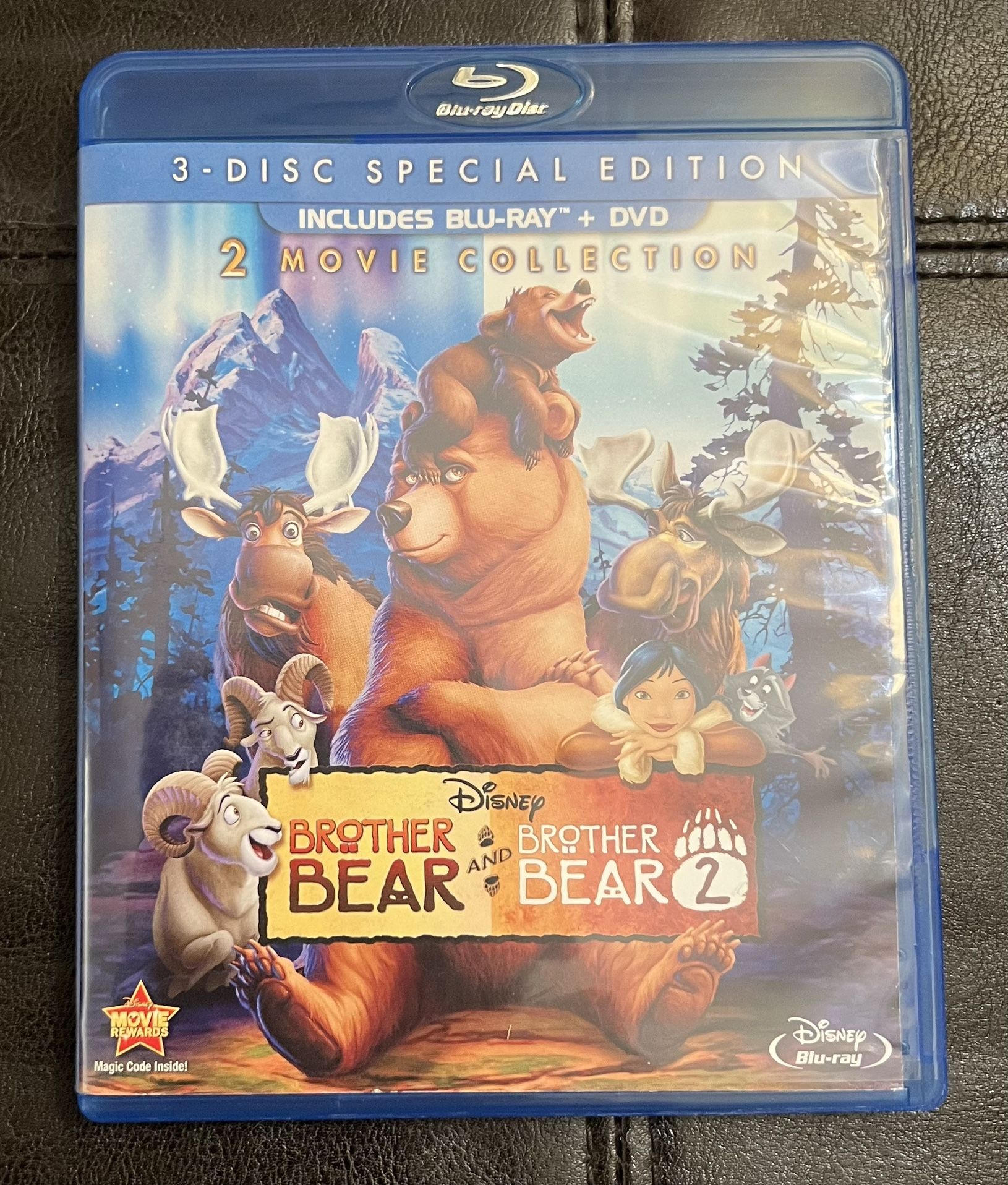 Walt Disney BROTHER BEAR & BROTHER BEAR 2 2-Movie Collection 3-Disc Special Edition Blu-Ray + DVD Combo Pack Set (2013 Edition)